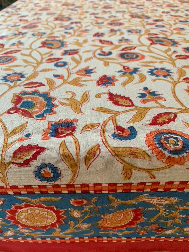 Block print tablecloths