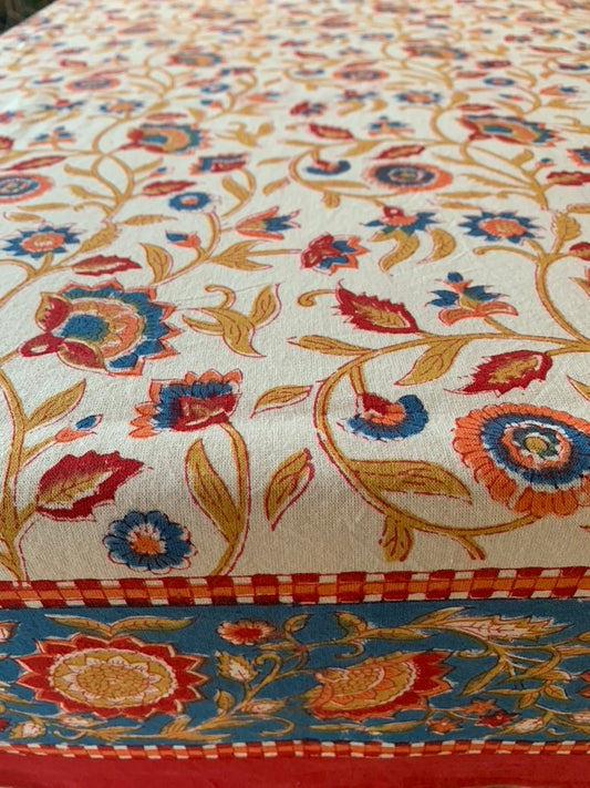 Nappes block print 230X150 cm