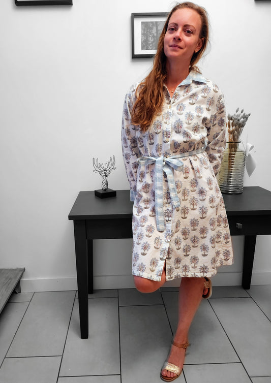 Robe "Jodhpur" palmier mi-saison/hiver