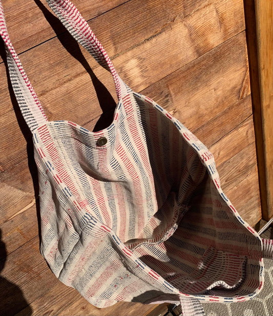 Grand sac cabas Kantha