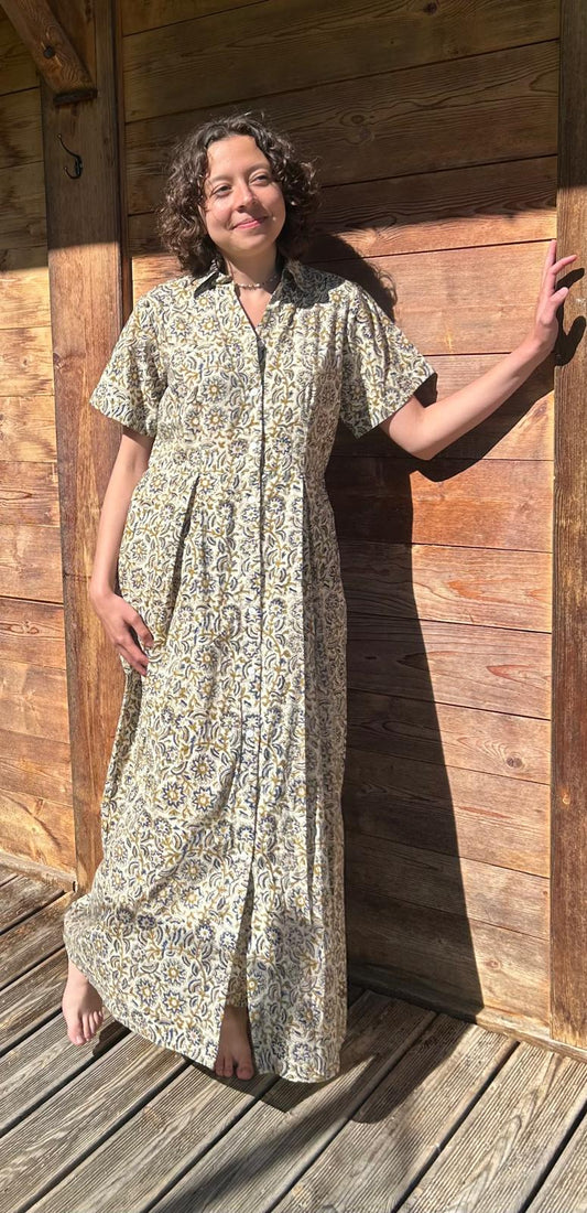 Robe "Delhi" Bagru (Disponible en 4 imprimés)