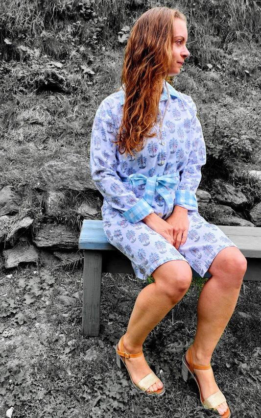 Robe "Jodhpur" palmier mi-saison/hiver