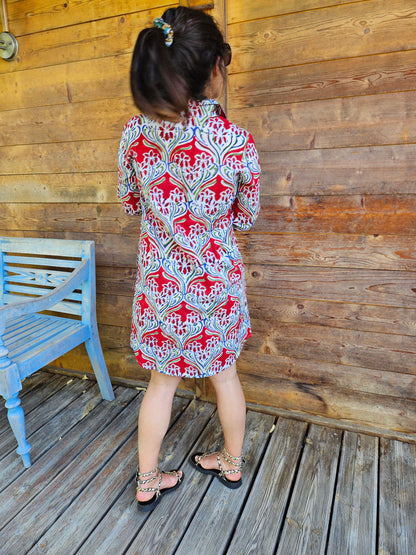 Robe chemise "La rouge"
