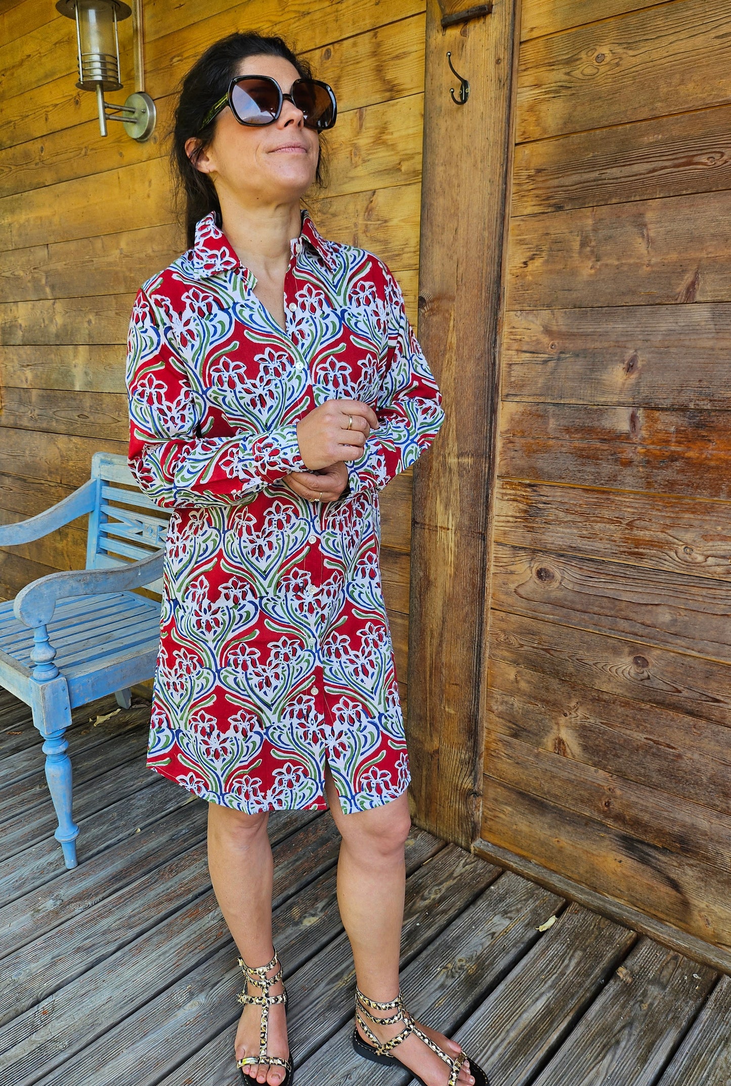 Robe chemise "La rouge"