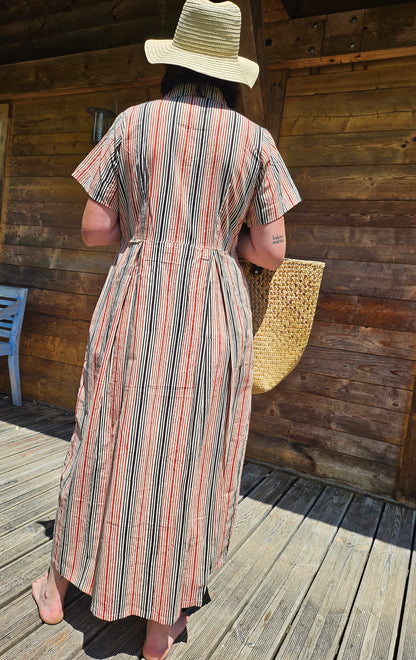 Robe "Delhi" Rayure