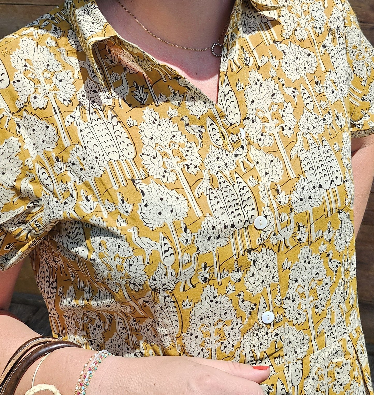 Robe "Delhinette" bagru