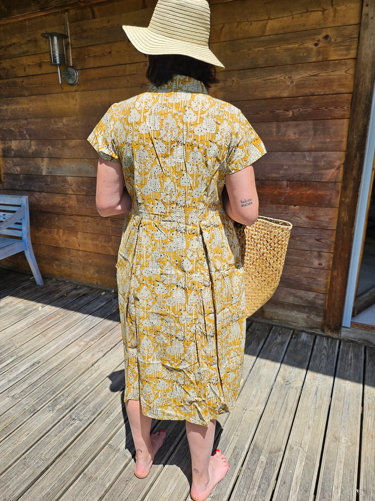 Robe "Delhinette" bagru
