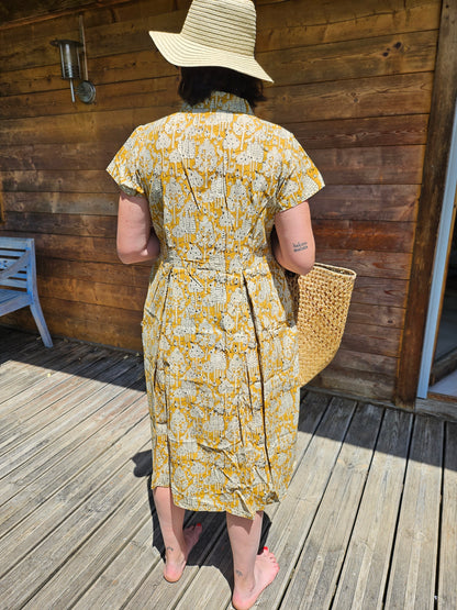Robe "Delhinette" bagru