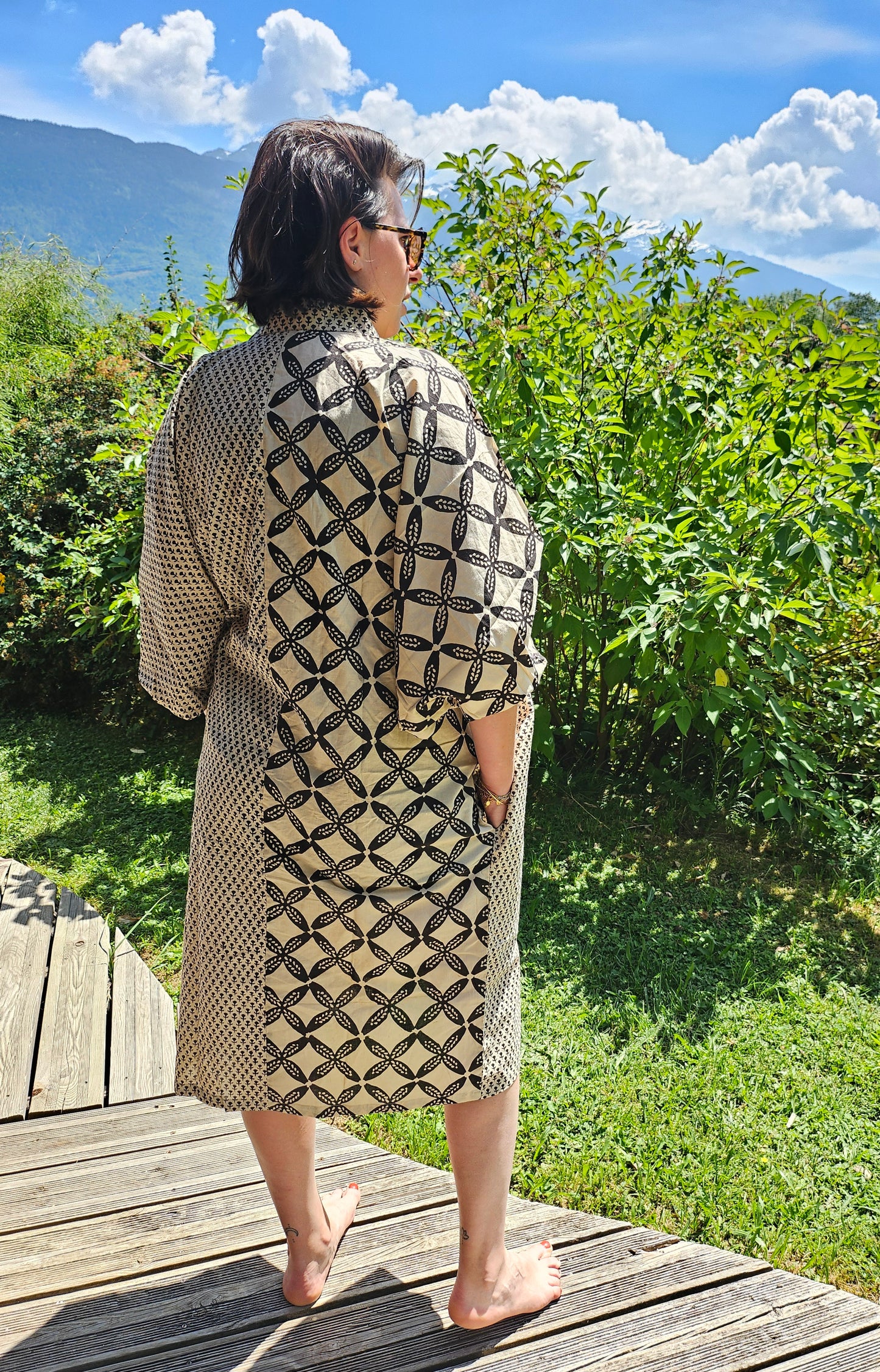 Kaftan bagru "jeu de madame"