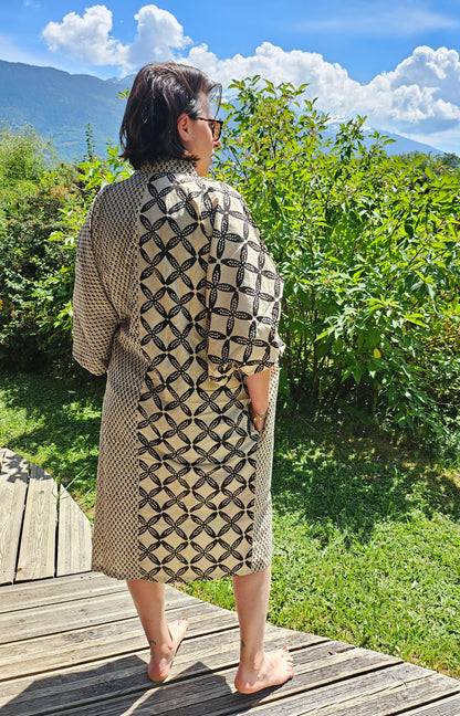 Kaftan bagru "jeu de madame"