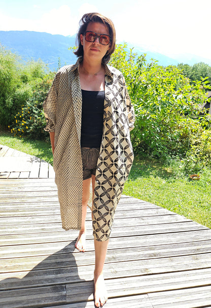Kaftan bagru "jeu de madame"