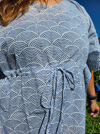 Kaftans long "l'arc en bleu"