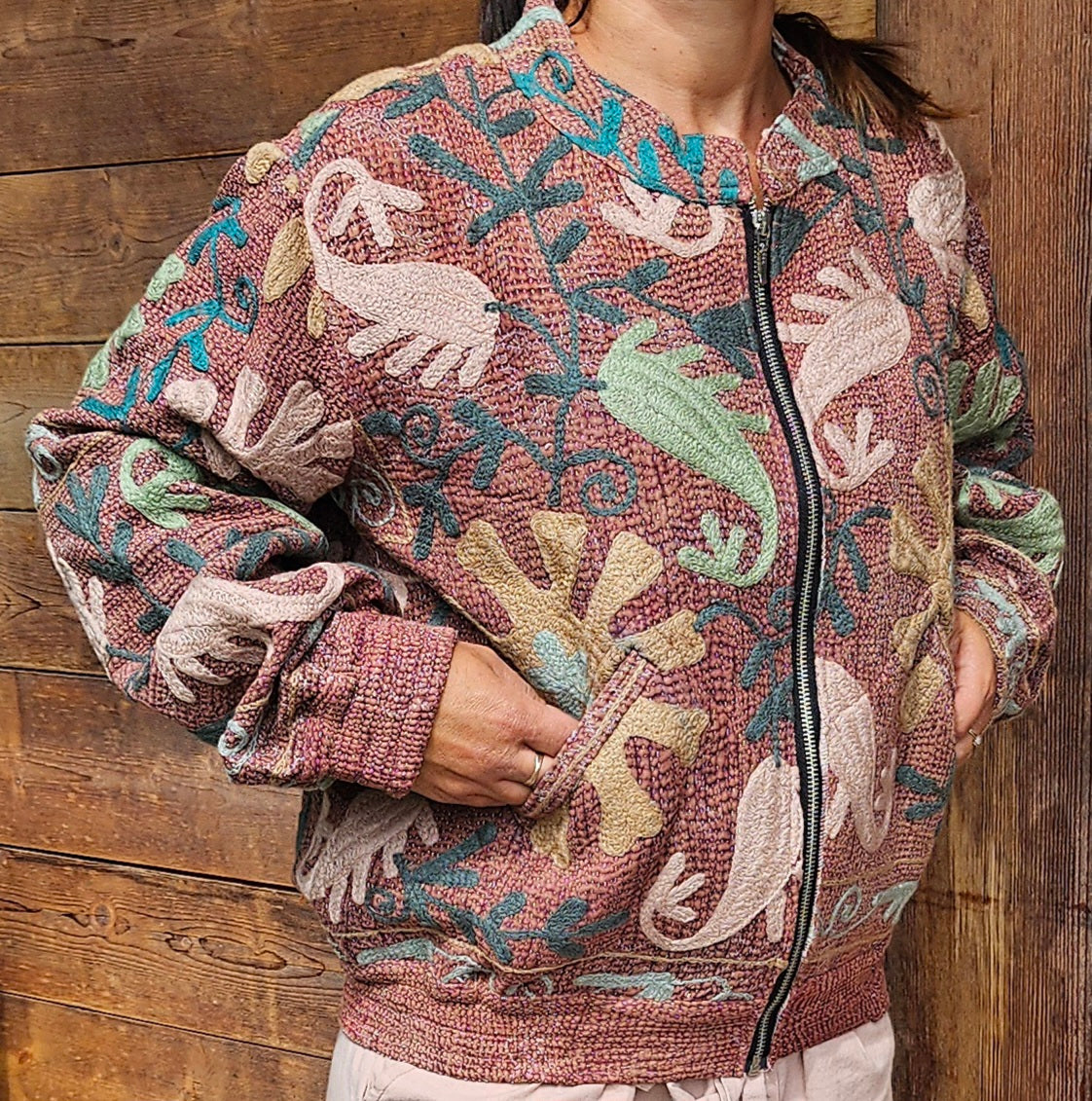 "La Rose Brûlée" Bomber