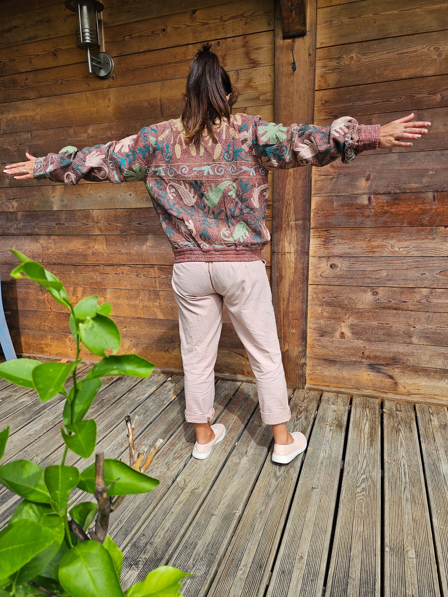 "La Rose Brûlée" Bomber