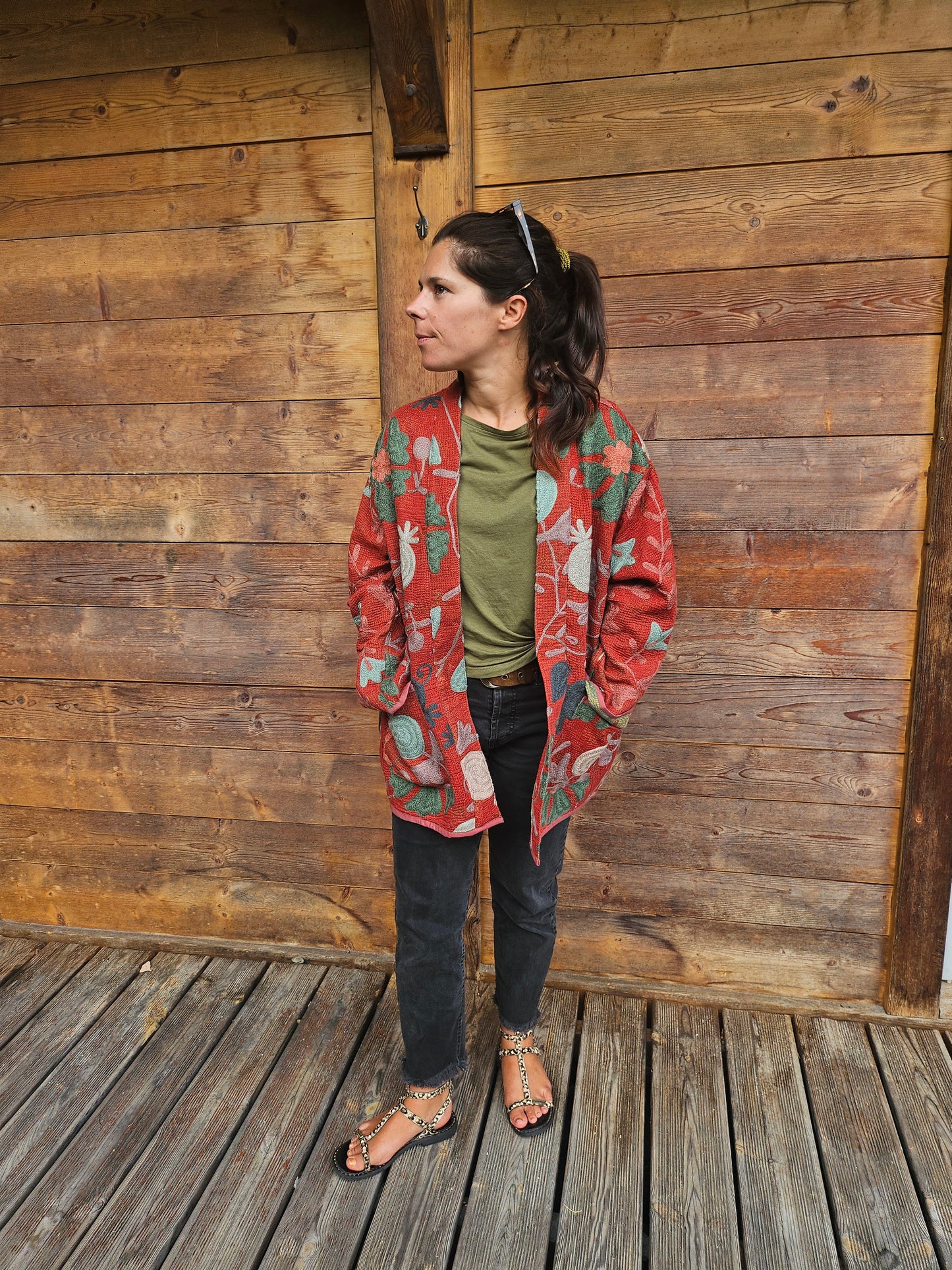 "Le Ketchup et Condiments" Gilet Kimono