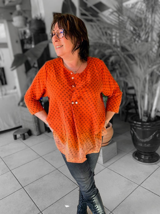 Soie orangé