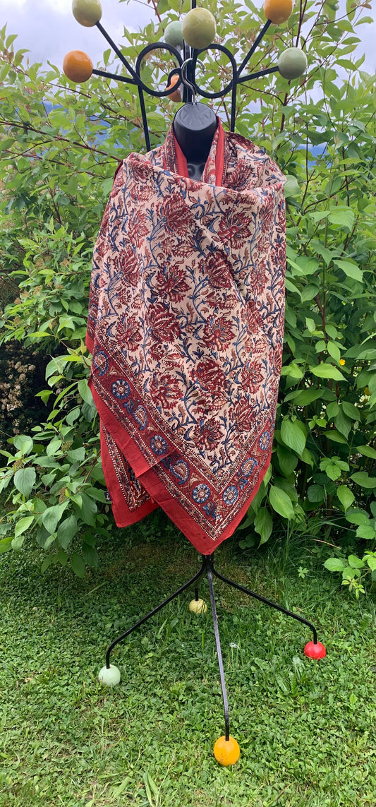 Paréo block print bagru