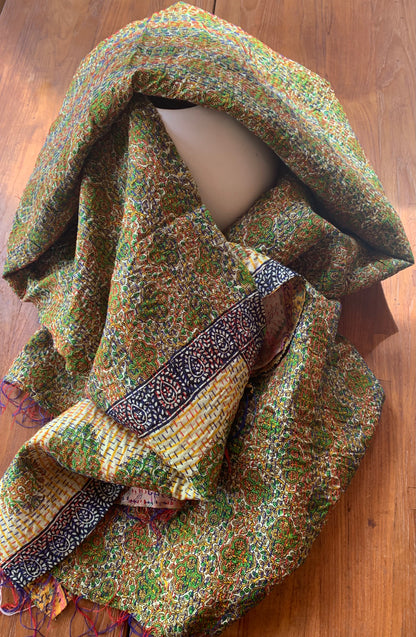 Kantha stoles