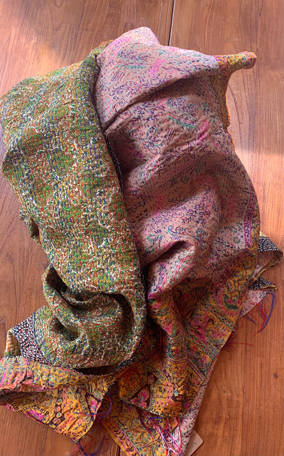 Kantha stoles