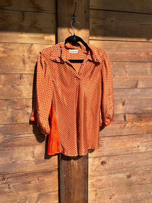 Soie tunique orange