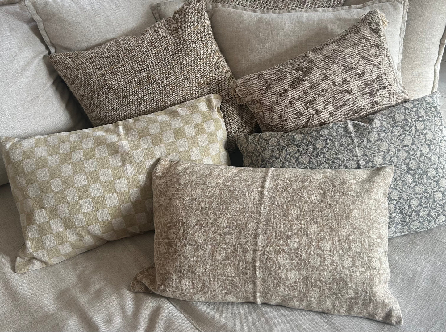 Coussin nature beige