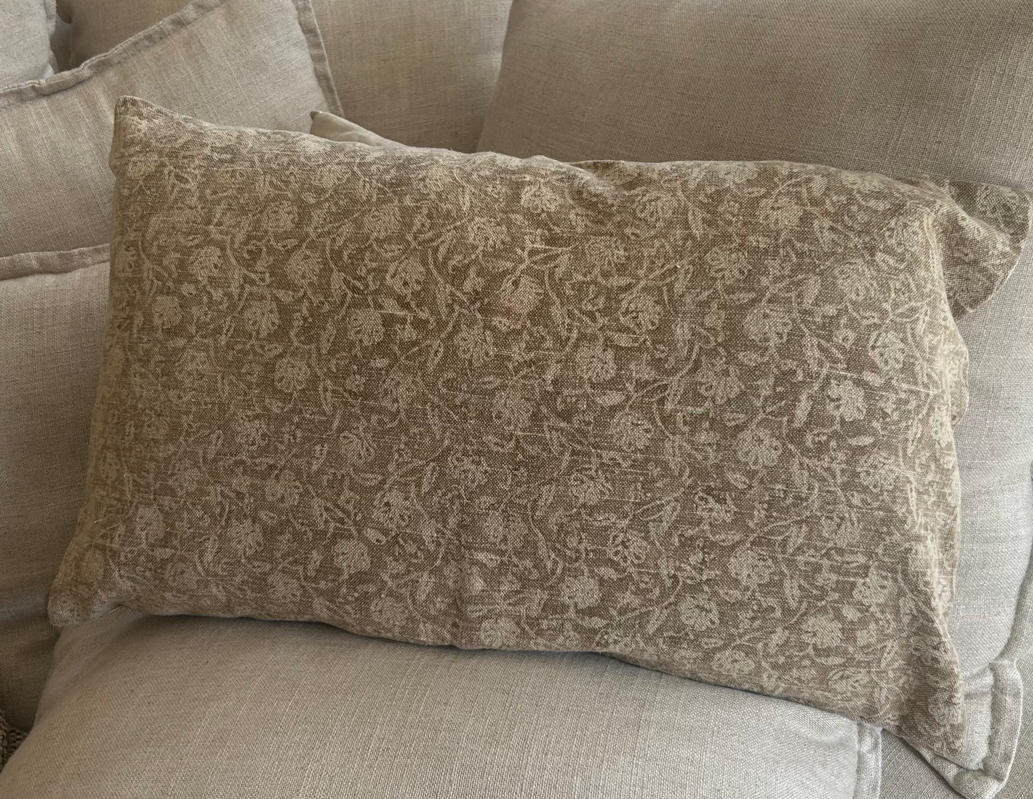 Coussin nature beige