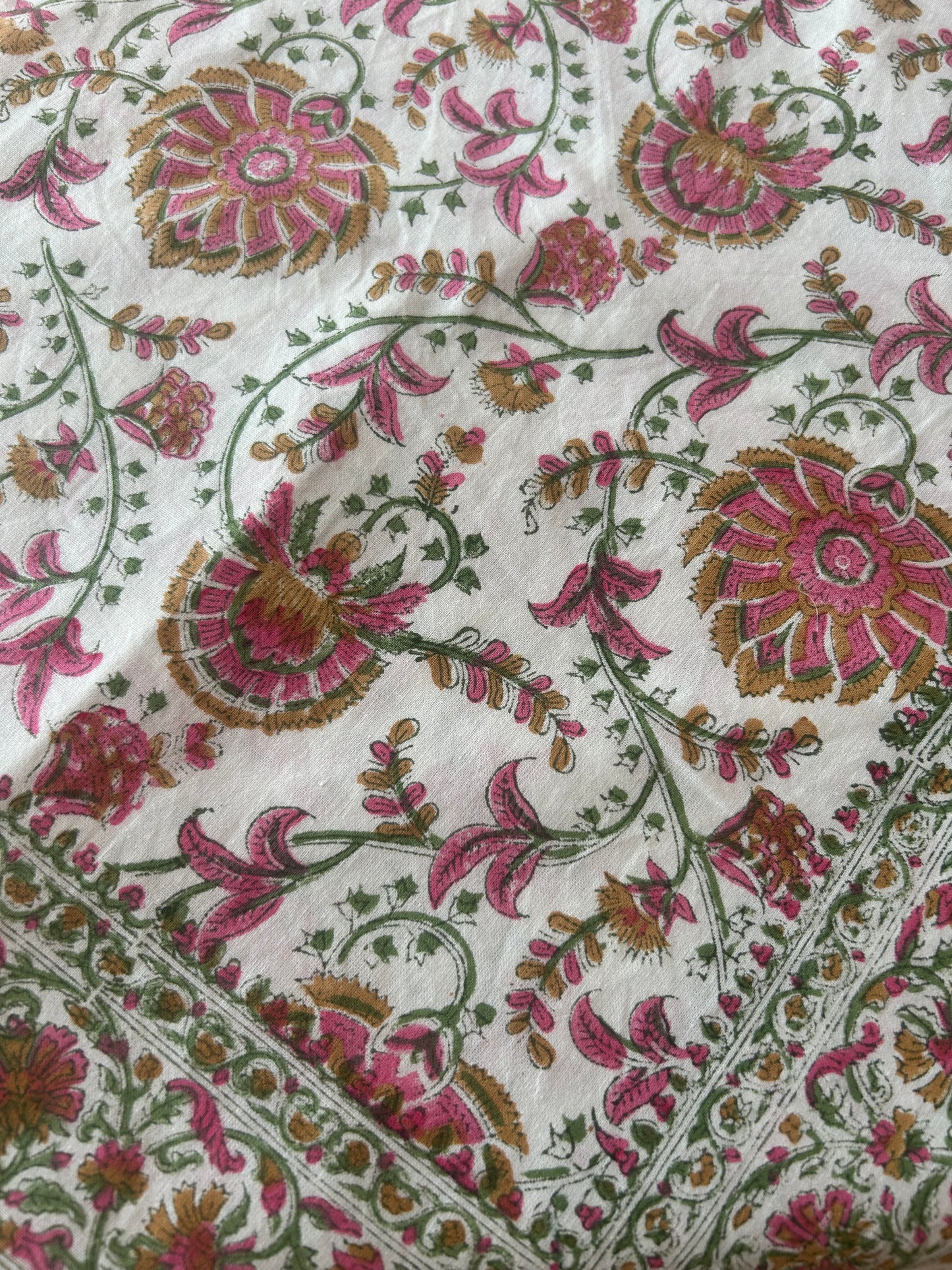 Block print tablecloths