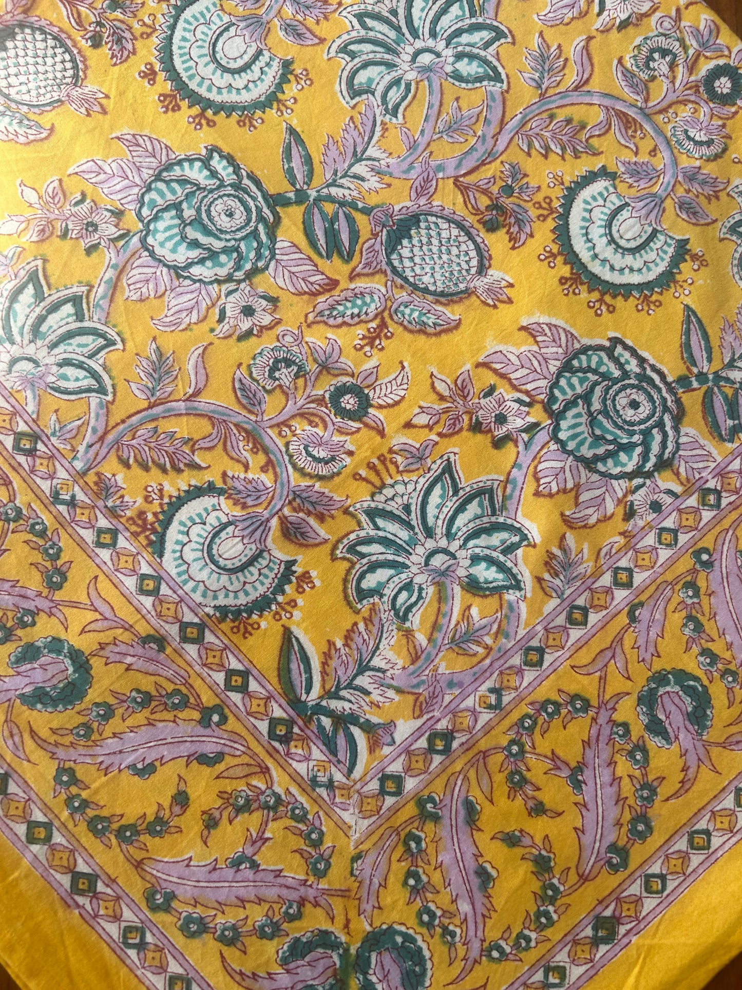 Block print tablecloths