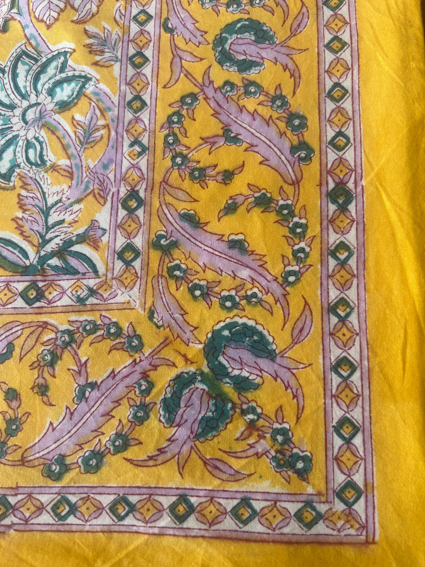 Block print tablecloths