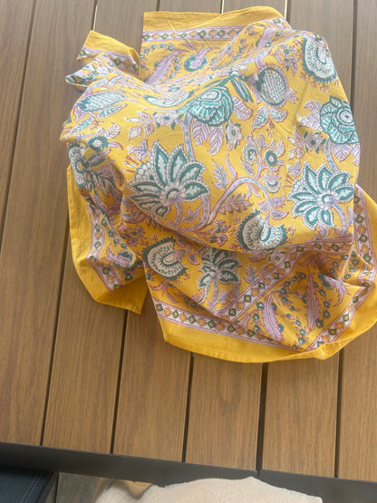 Block print tablecloths