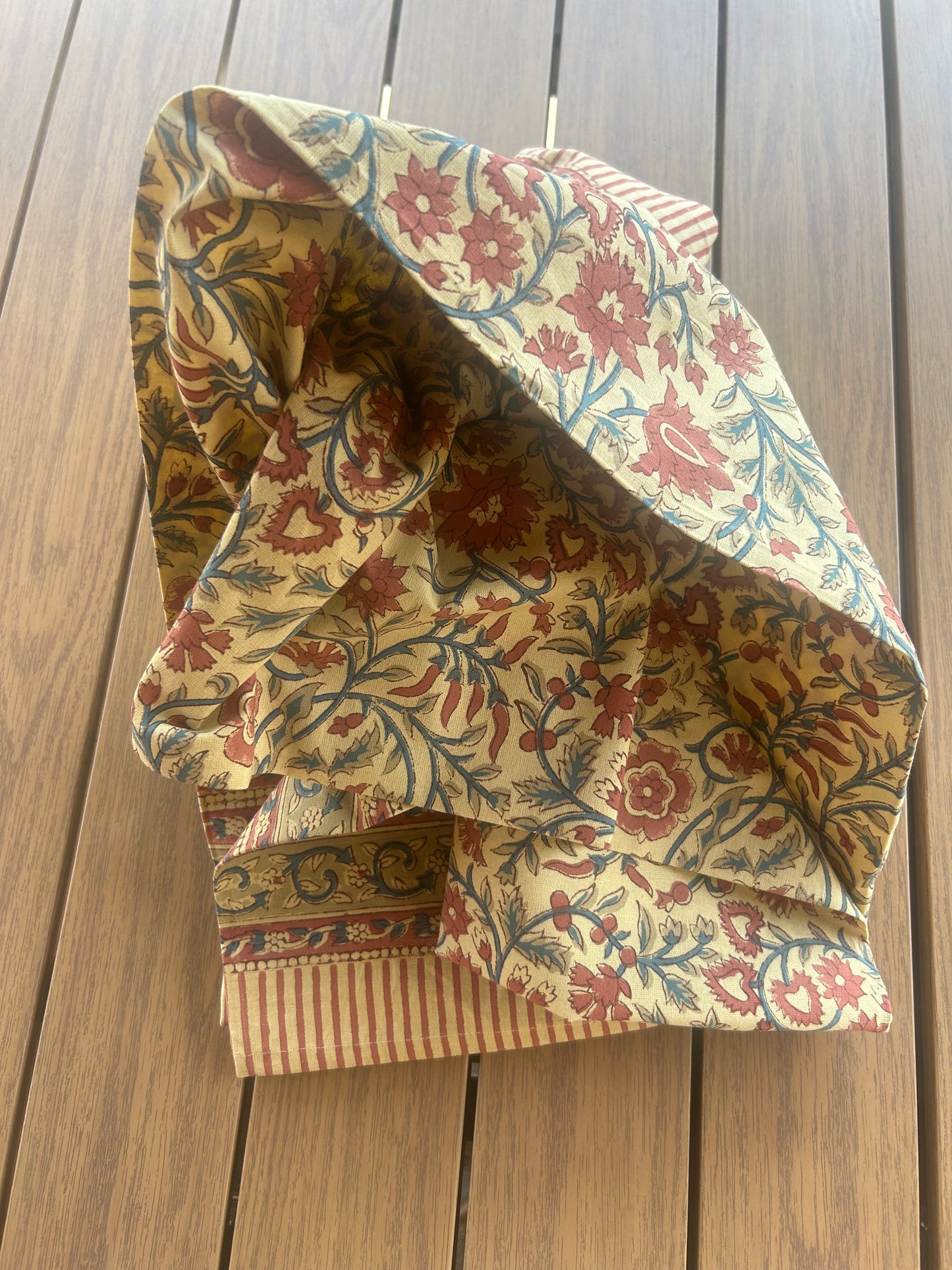 Block print tablecloths